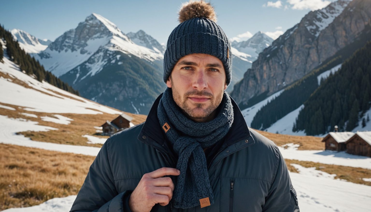 Bonnet de ski pour homme en laine, idéal pour l'hiver