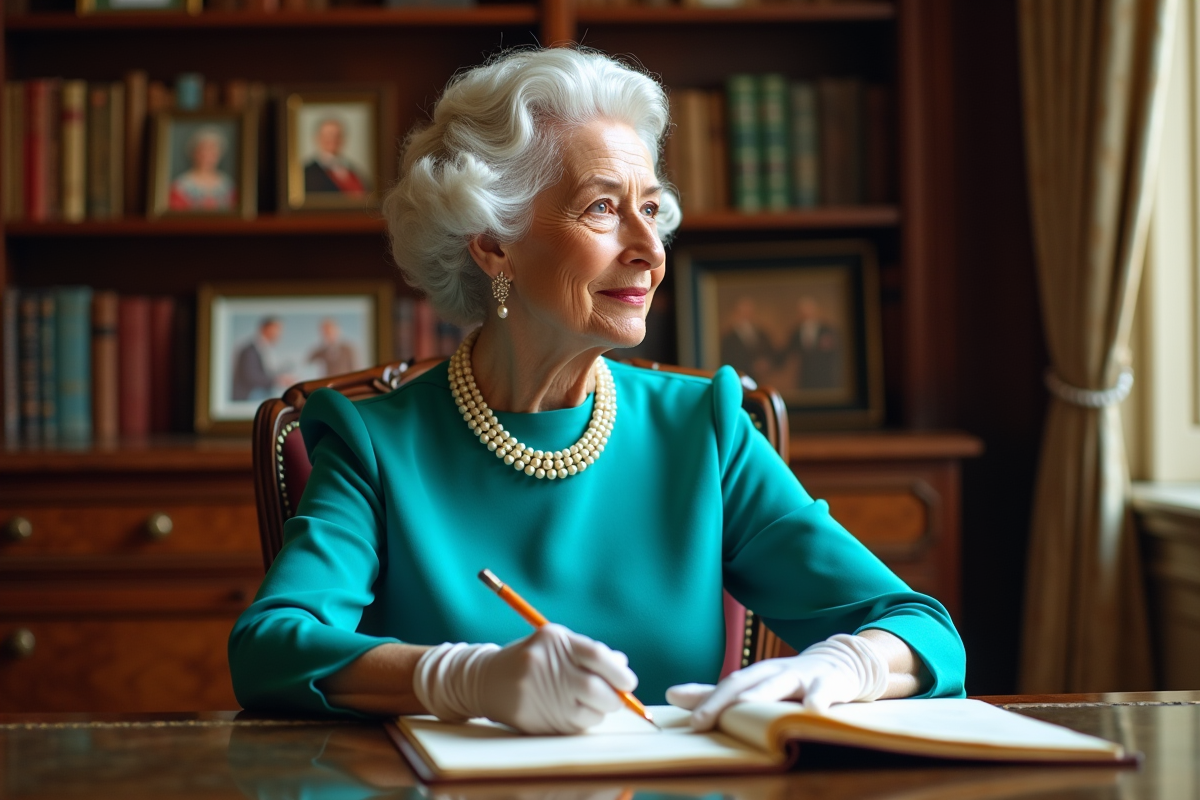 Femme mature en portrait dans un bureau privé avec livres