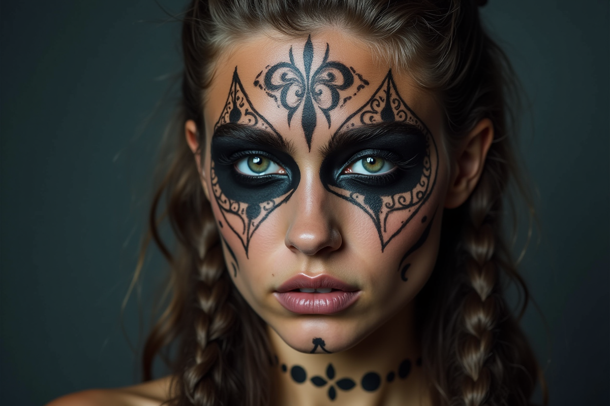 maquillage viking