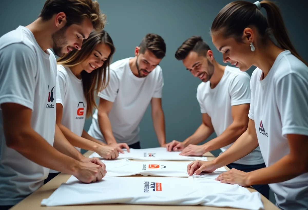 logo sur t-shirt